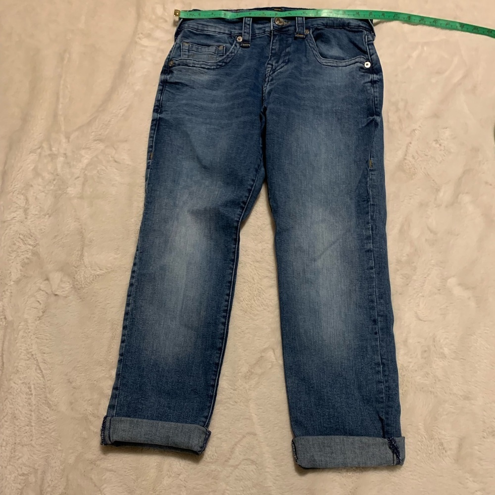 True Religion Geno Jeans cropped size 28, blue